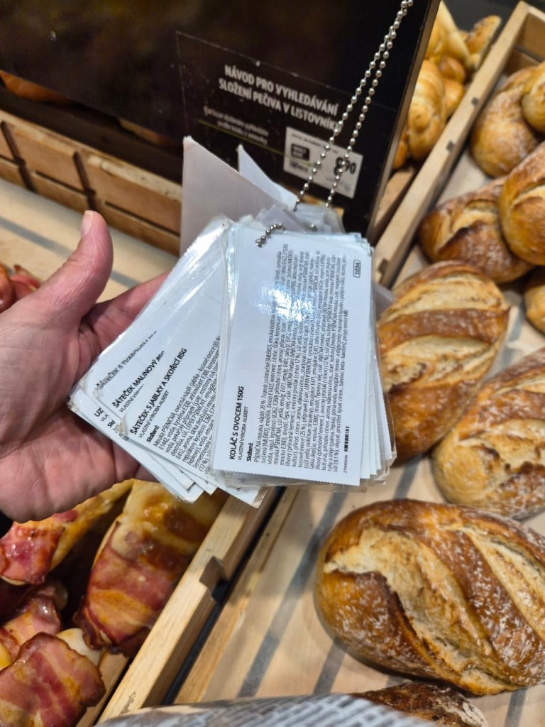 Albert složení nebaleného pečiva