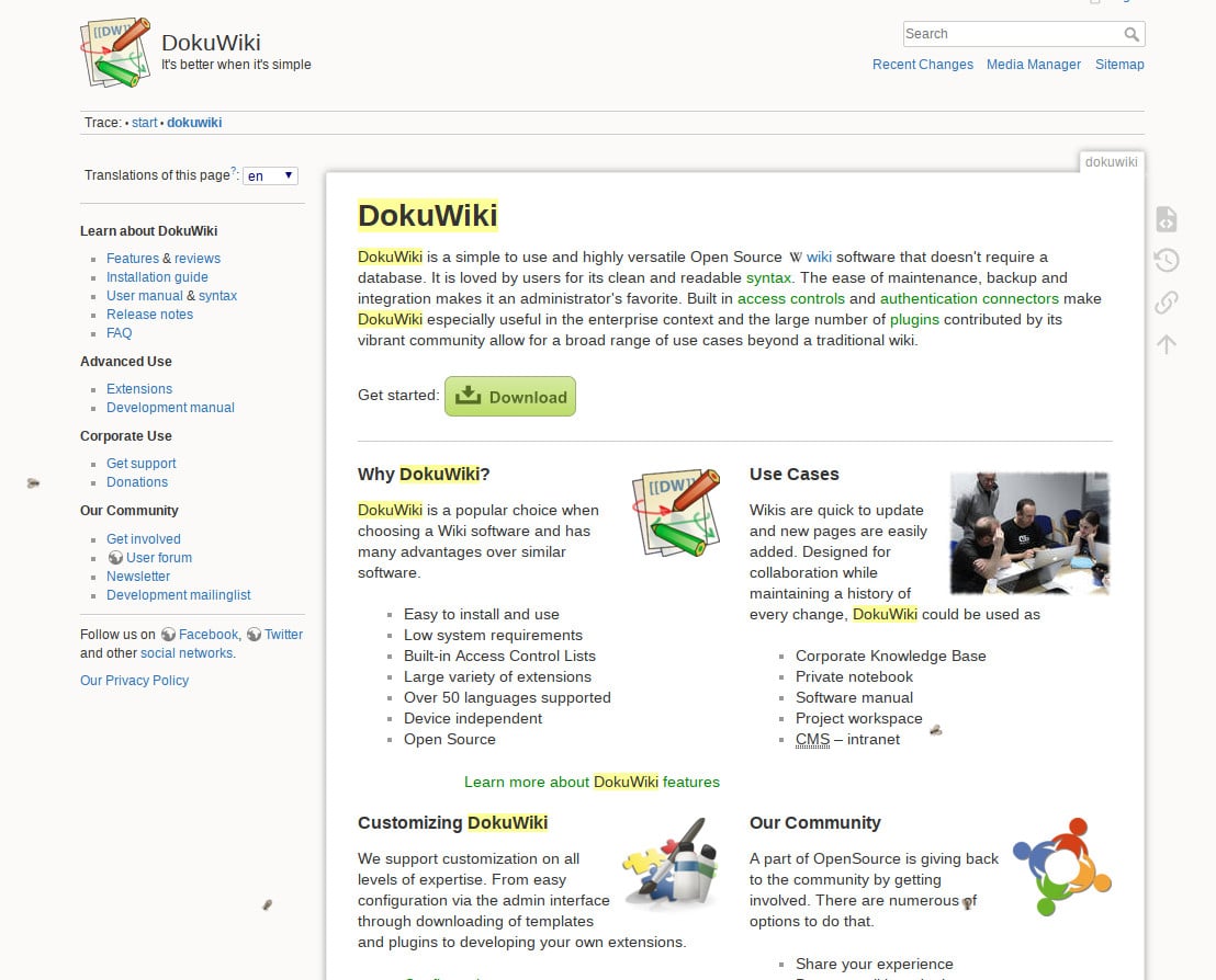 Každý web má své mouchy, ovšem ty z DokuWiki jsou nádherné. Pěkně běhají a můžete je i plácnout. (<a href="https://www.dokuwiki.org/dokuwiki">více</a>, <a href="https://github.com/Auz/Bug">zdroják na GitHubu</a>)