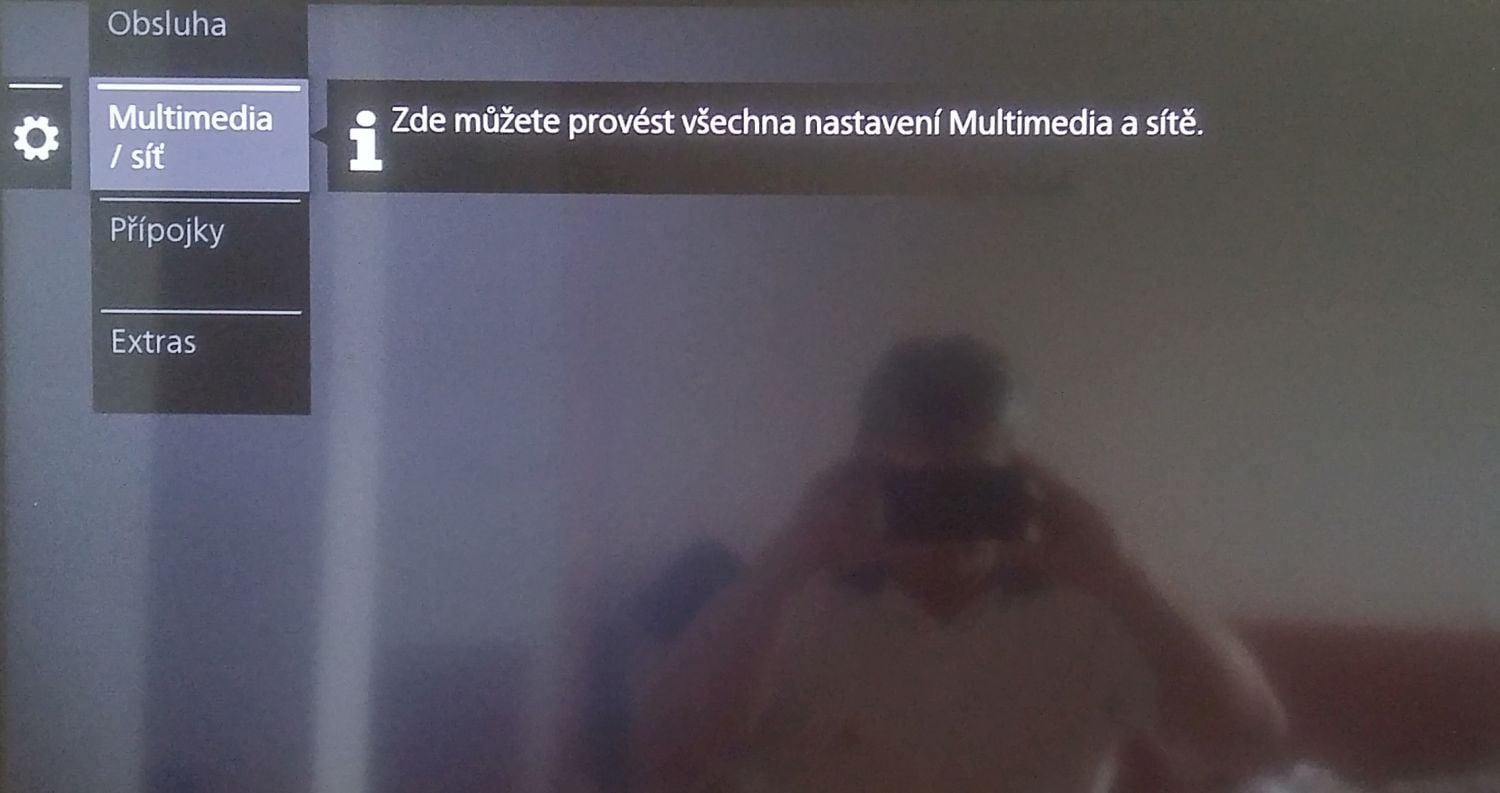 Loewe One 40 - menu Nastavení televizoru