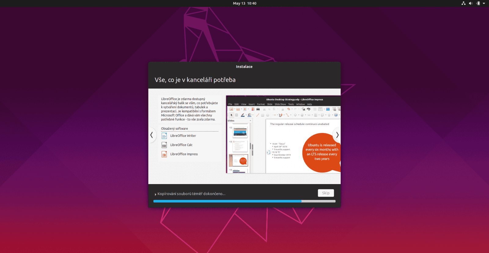 Ubuntu 19.04 instalace
