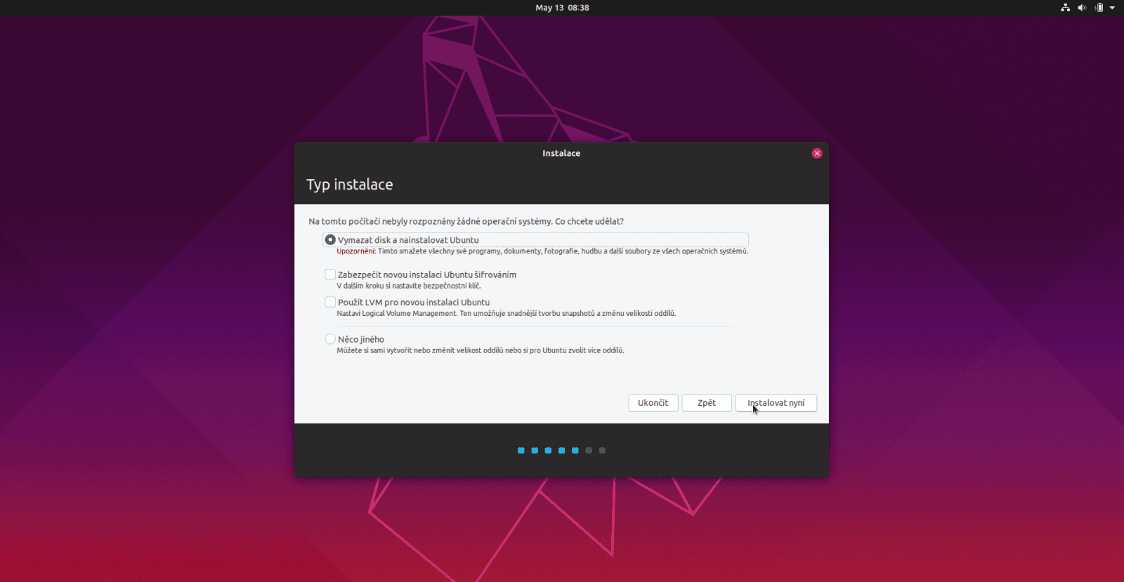 Ubuntu 19.04 instalace