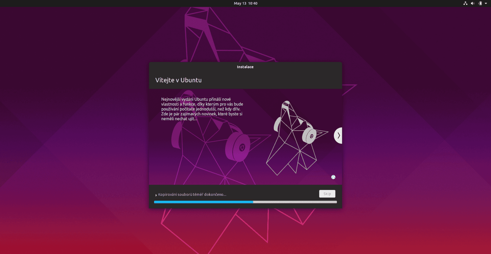 Ubuntu 19.04 instalace