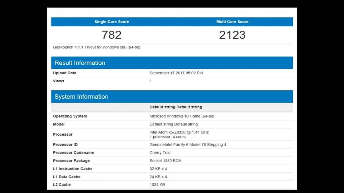 X5 Dual Boot Mini PC - Benchmarky Windows