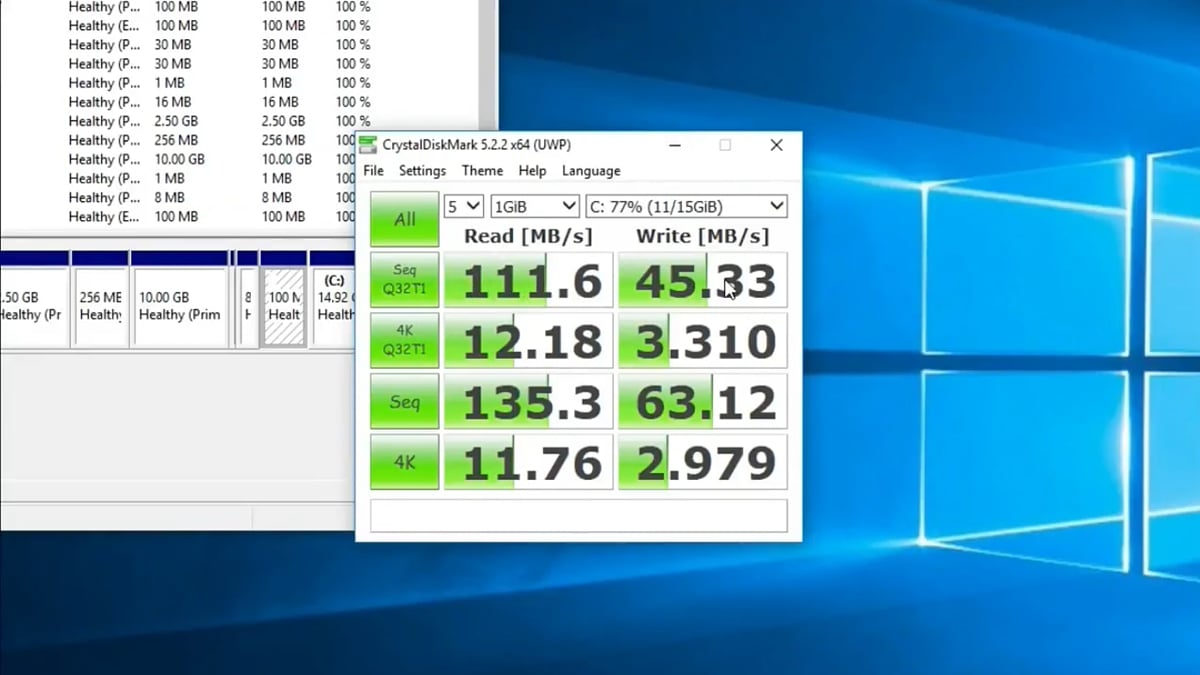 X5 Dual Boot Mini PC - Benchmarky Windows