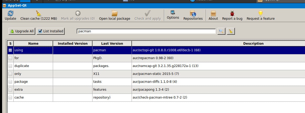 Arch: grafický správce balíčků AppSet