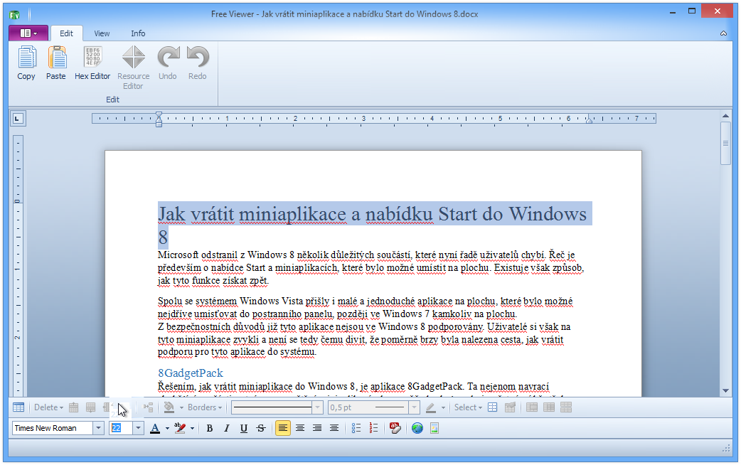 S aplikací Free Viewer snadno otevřete široké spektrum souborů