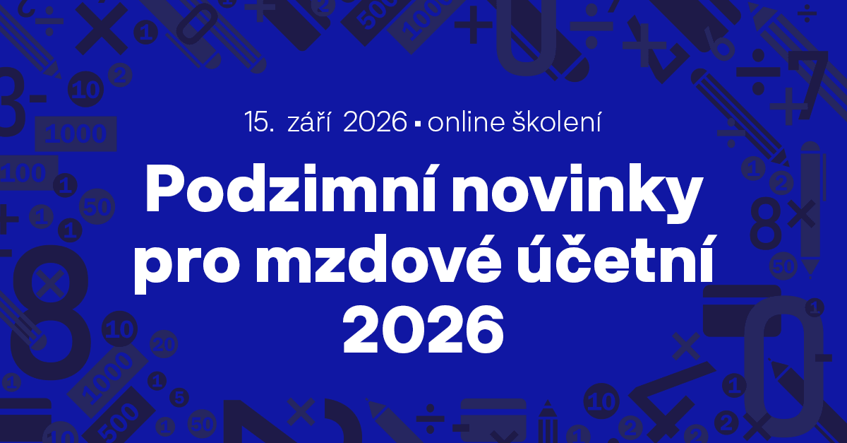 Podzimní novinky pro mzdové účetní 2026