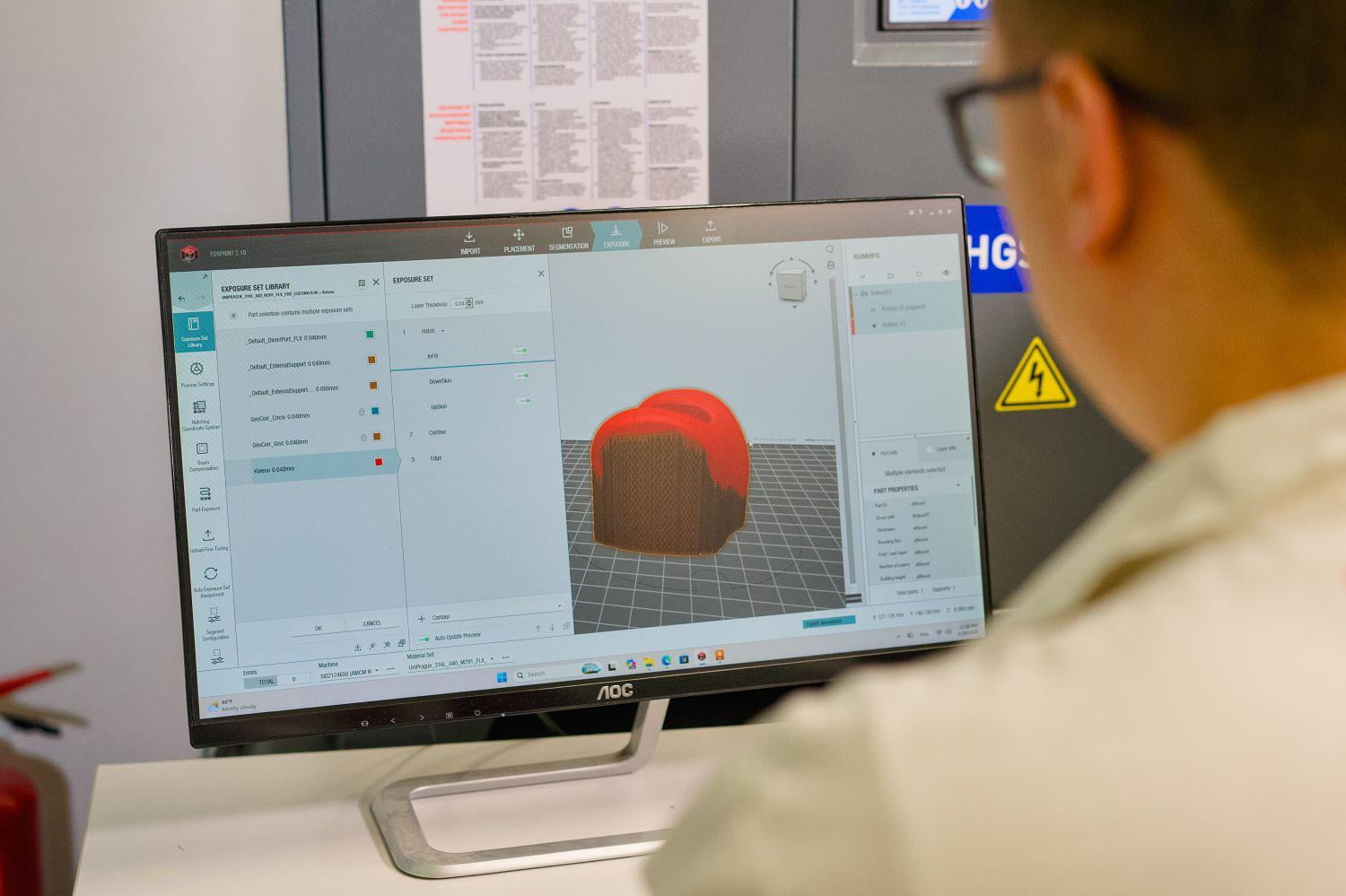 3D tisk kostních implantátů na 3D tiskárně AMCM M 290-1 FLX