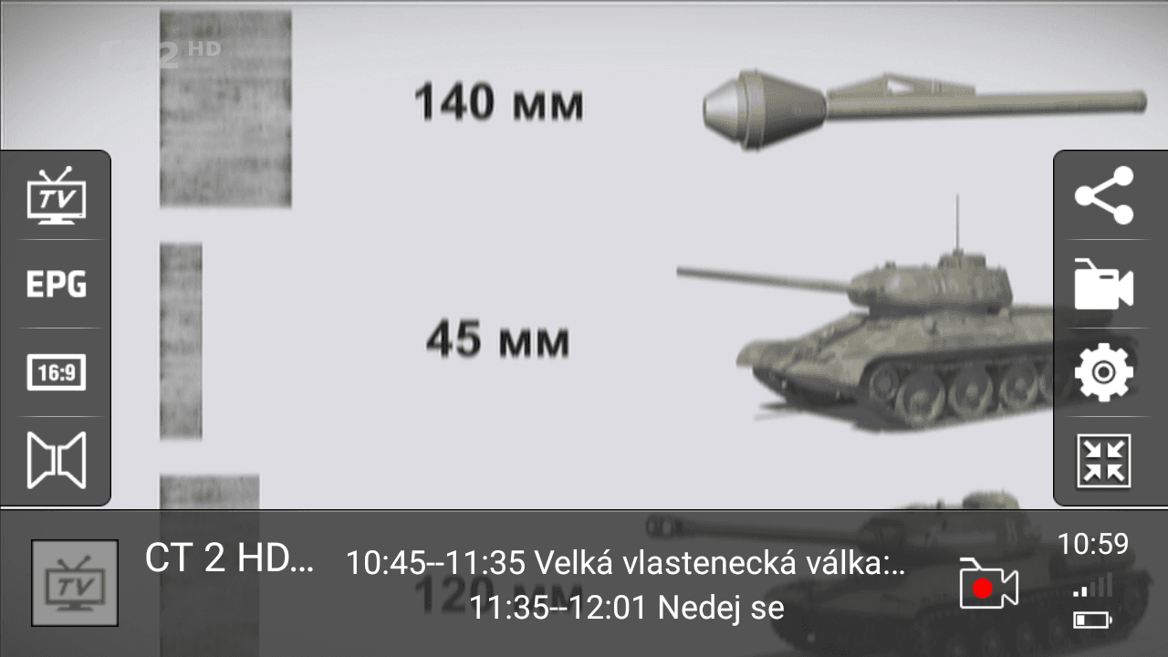 Maxxo T2 mobile - aplikace