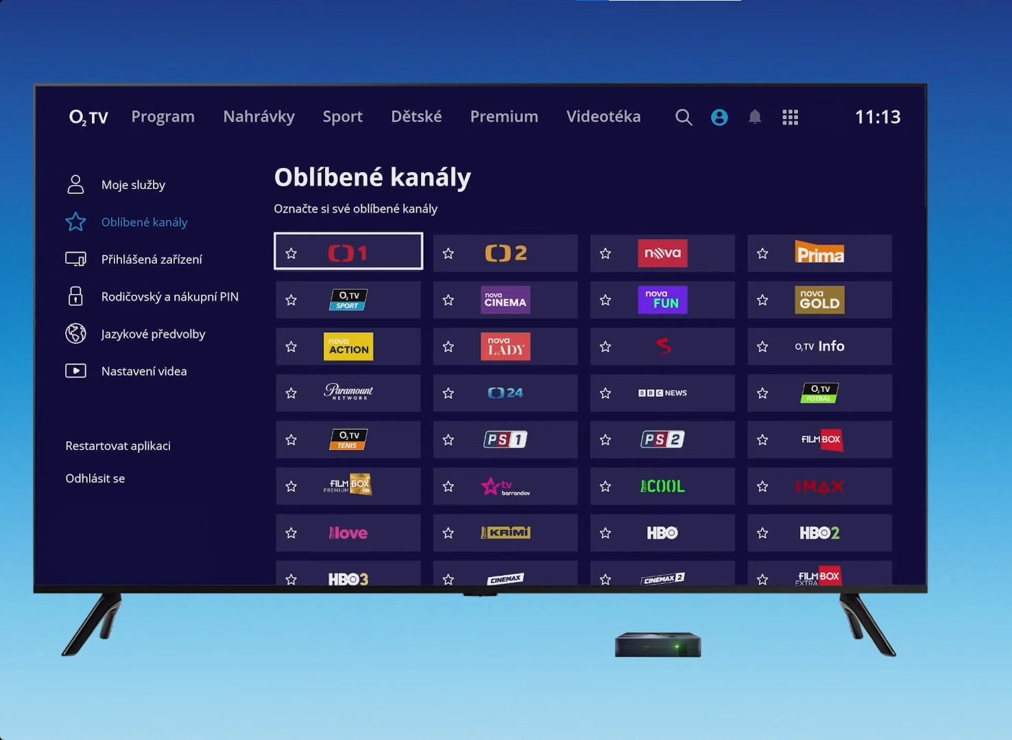 Současná podoba Oblíbených kanálů