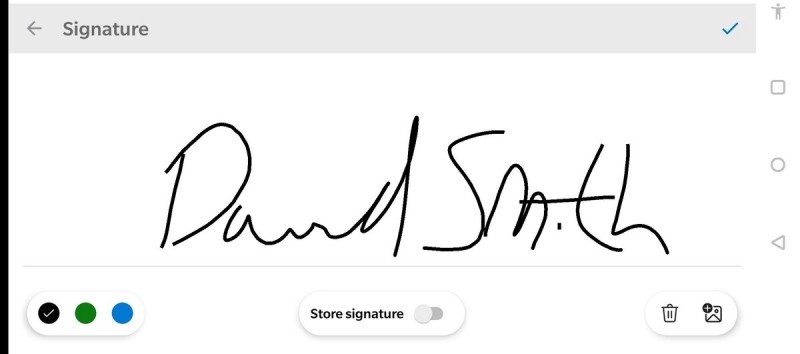 Nástroj Podepsat PDF vám dá dostatek prostoru pro přiložení vašeho podpisu. Podpis si navíc můžete i uložit.