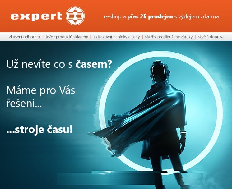 E-shop zařadil do nabídky několik časostrojů.