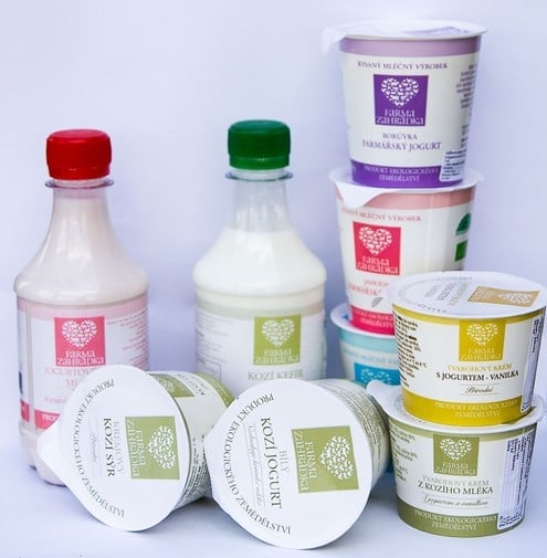 Farma Zahrádka nabízí hlavně kozí produkty