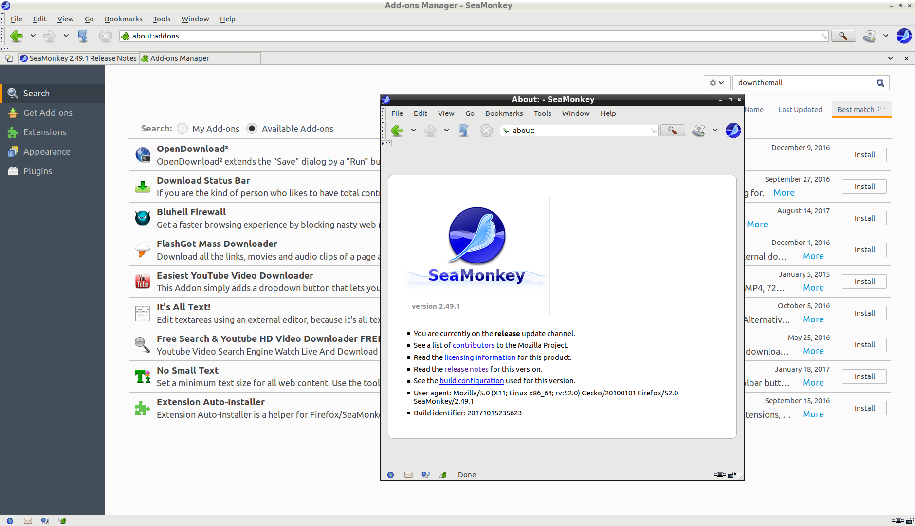 SeaMonkey 2.49.x