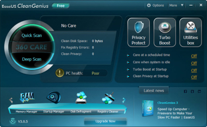 EaseUS CleanGenius vám pomůže zvýšit výkon systému