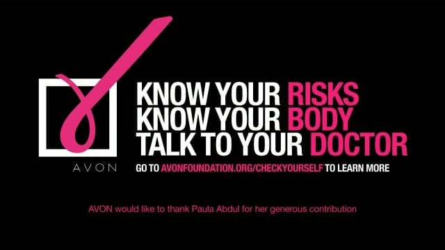 Kampaň Avonu upozorňující na rakovinu prsu
