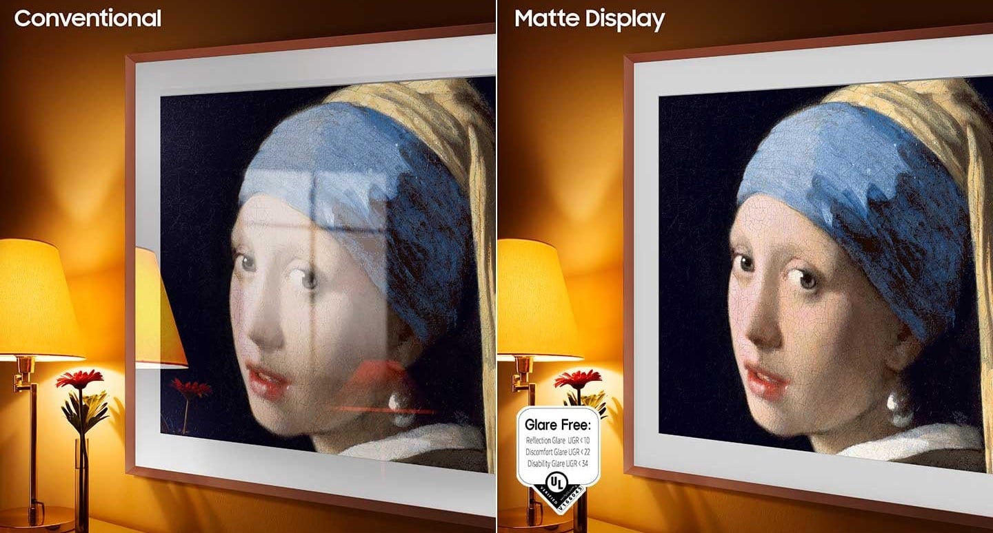 Novinkou roku 2022 jsou televizory Samsung The Frame s matným displejem, který zlepšuje sledování obrazu díky snížení odrazů světla a podle tvrzení výrobce nabízí realistickou obrazovou kvalitu za všech světelných podmínek. Režim EyeComfort automaticky přizpůsobuje parametry obrazu podle východu a západu Slunce. Úhlopříčky sahají od 32" k 85".