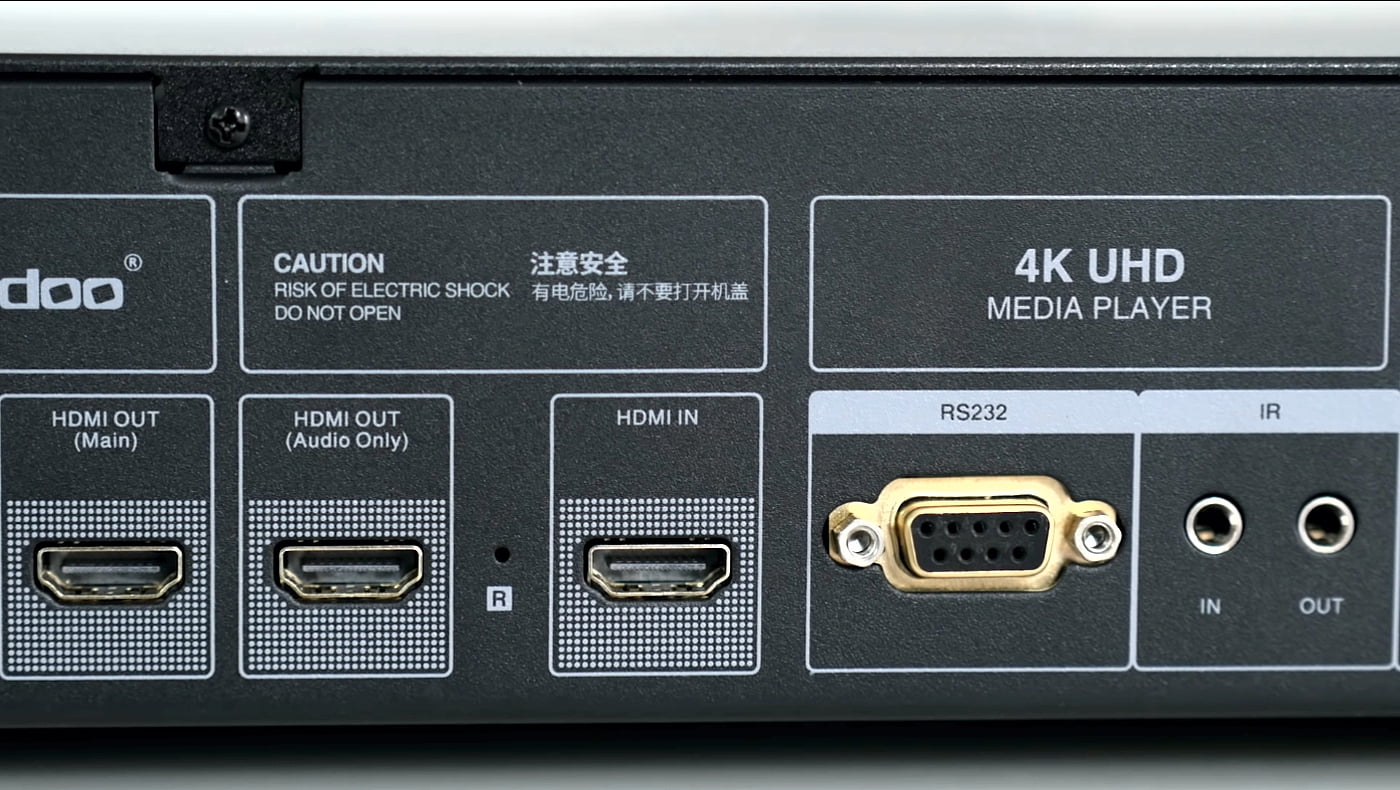 Zidoo X20 - bližší pohled na zadní panel