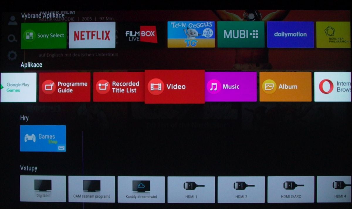 Sony KD-55XD8005 – multimédia