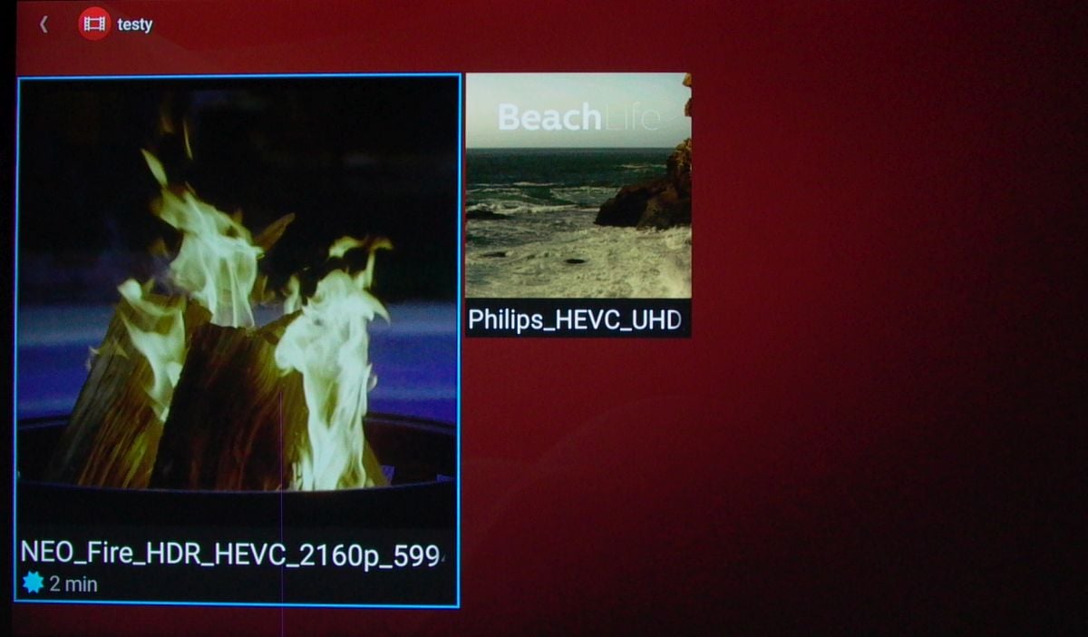 Sony KD-55XD8005 – multimédia