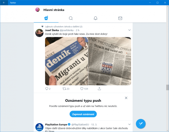 Nový Twitter ve Storu je známé progresivní aplikace Twitter Lite. Díky tomu můžeme očekávat časté aktualizace klienta