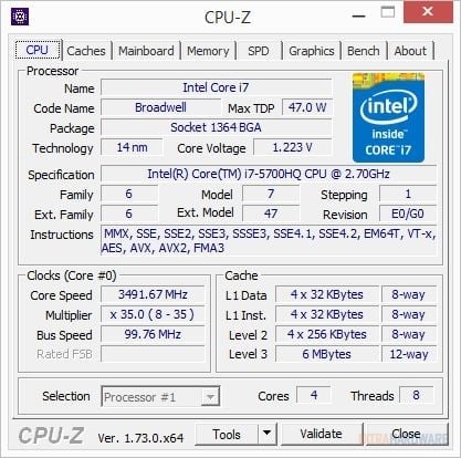 Intel Core i7-5700HQ