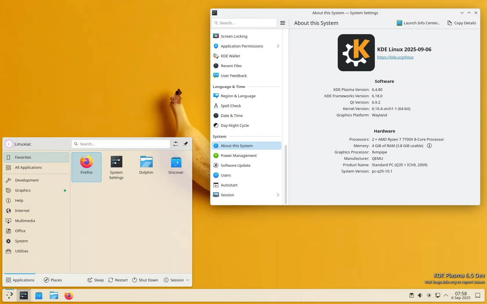 KDE Linux alfa