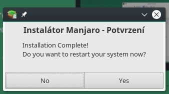 Manjaro: instalátor Thus