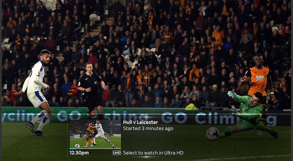 Ukázky živého vysílání v UHD