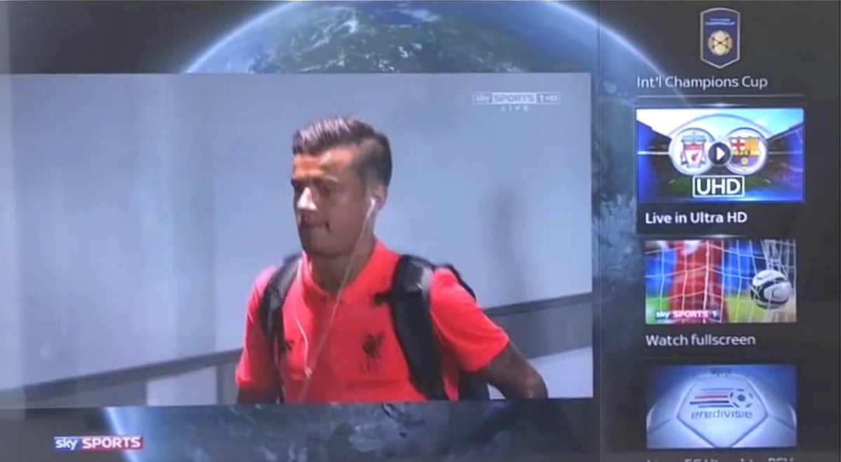 Ukázky živého vysílání v UHD