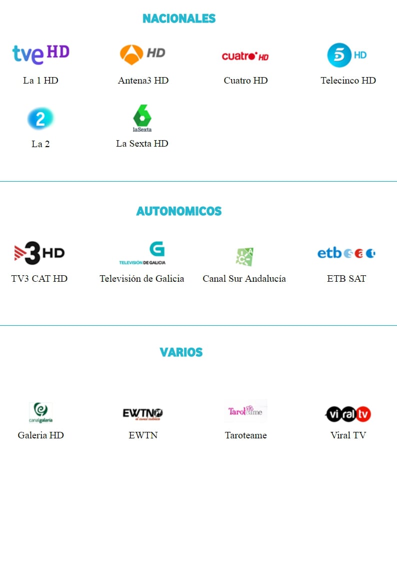 Vodafone Španělsko - programová nabídka