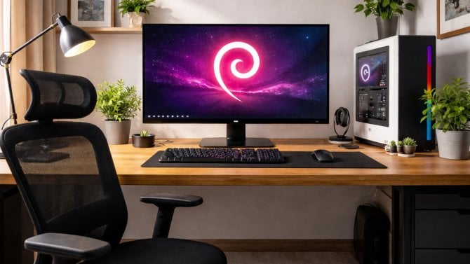 Debian prázdná židle