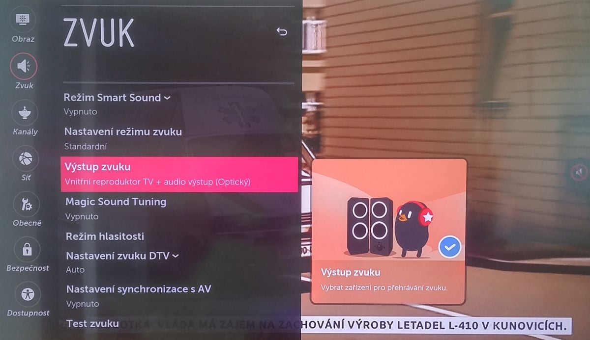 LG 55UH750V - Menu nastavení