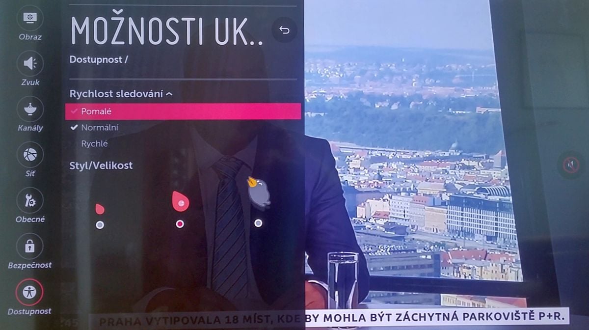 LG 55UH750V - Menu nastavení