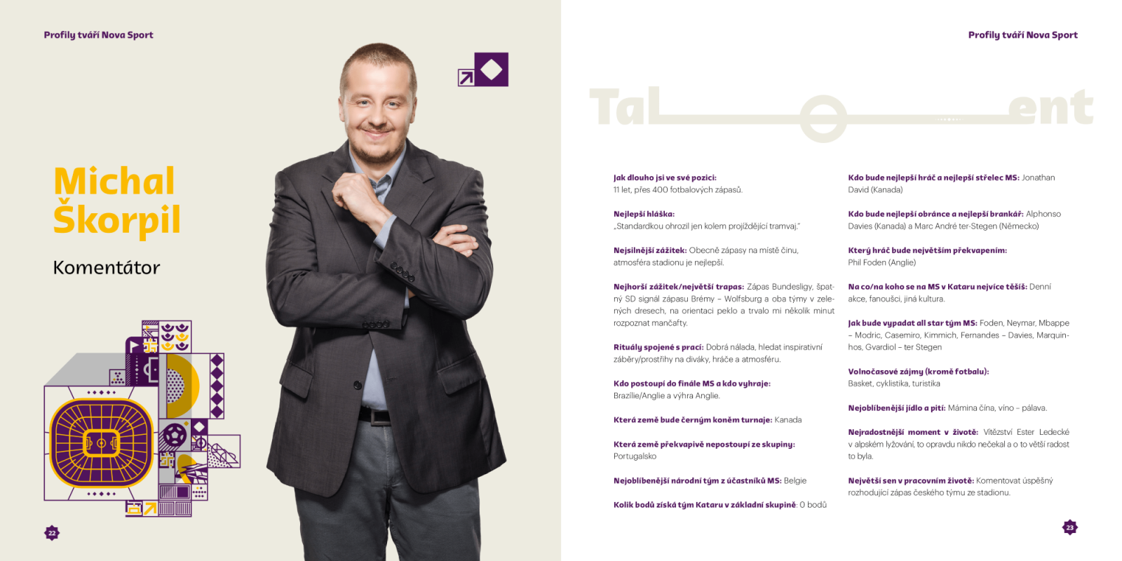 MS ve fotbale na TV Nova - 2022