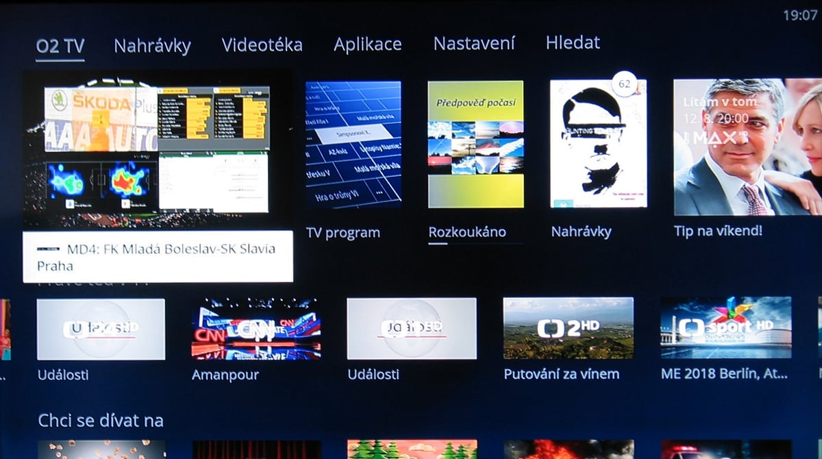 NG box O2 TV – multidimenze