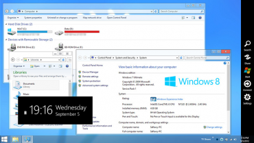 Přeměňte vzhled systému na Windows 8