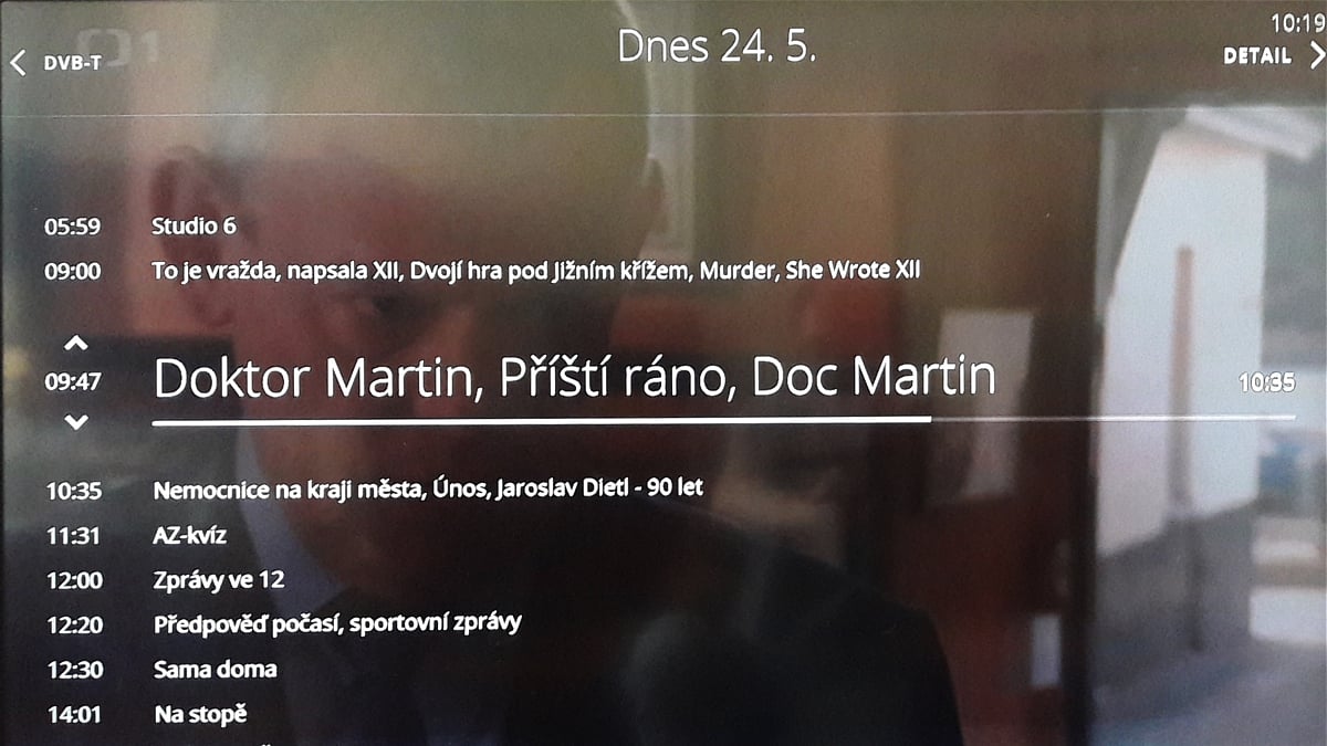 Program DVB-T stanice na O2 TV