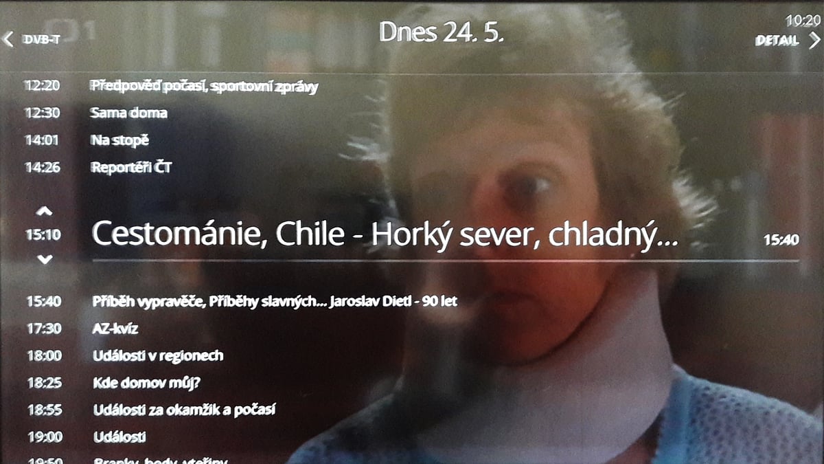 Program DVB-T stanice na O2 TV