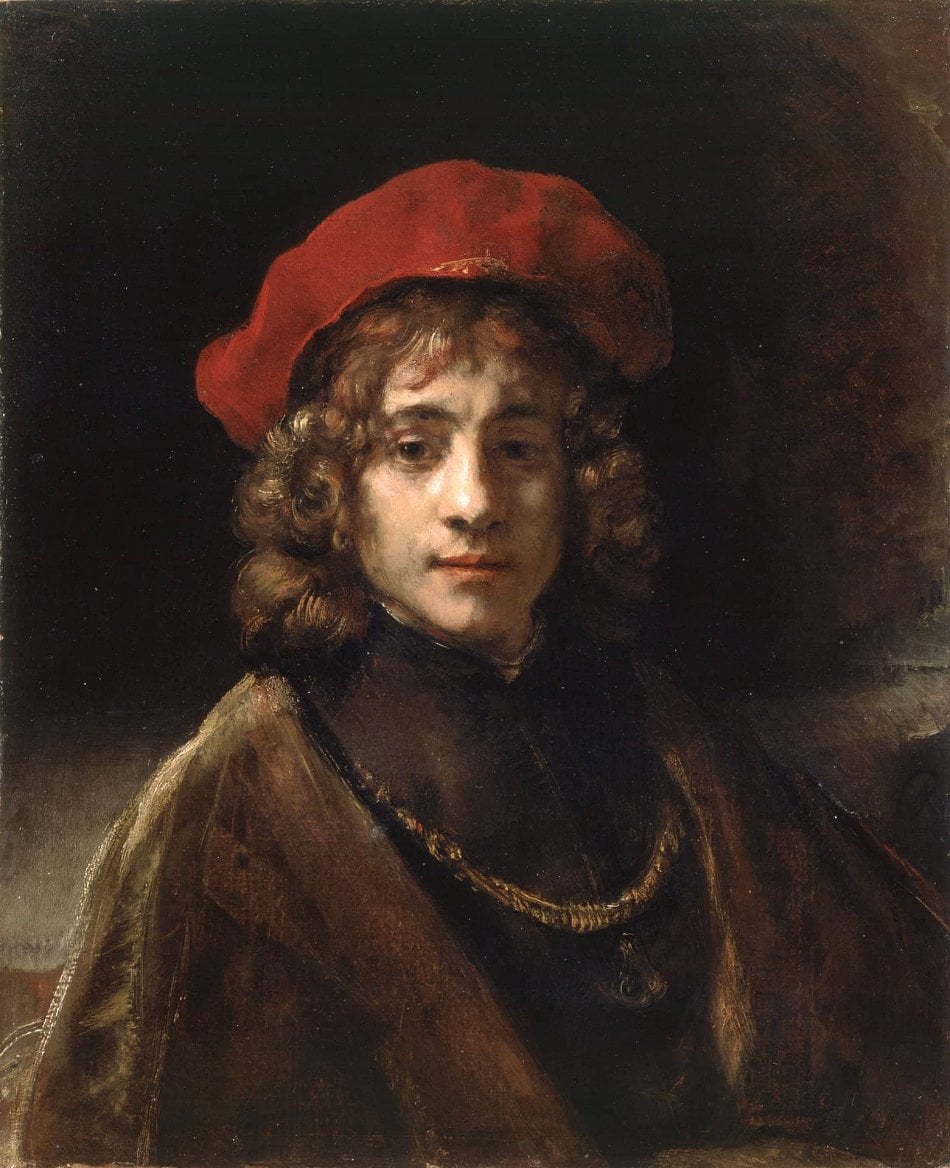 Rembrandt – 
Umělcův syn Titus (1657; Zdroj: Wikimedia Commons)
