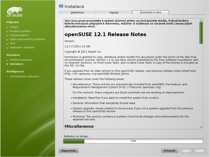 openSUSE 12.1