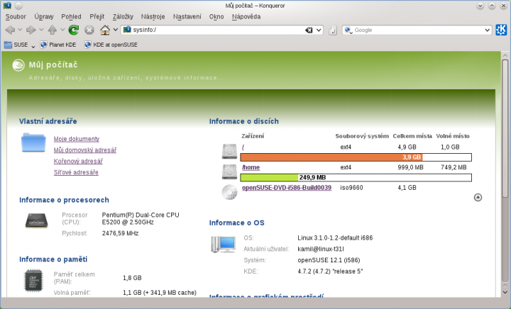 openSUSE 12.1