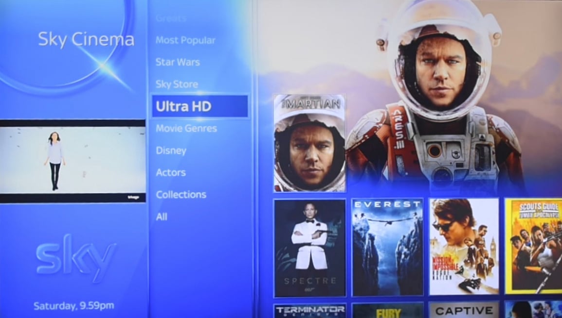 Volba Sky Cinema