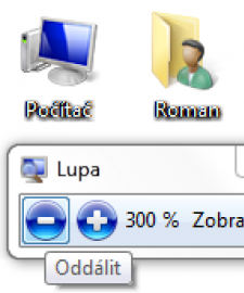 <p>V režimu celé obrazovky a celá plocha displeje zvětšena</p>