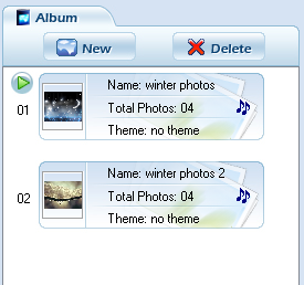 <p>Fotografie je možné třídit do alb</p>