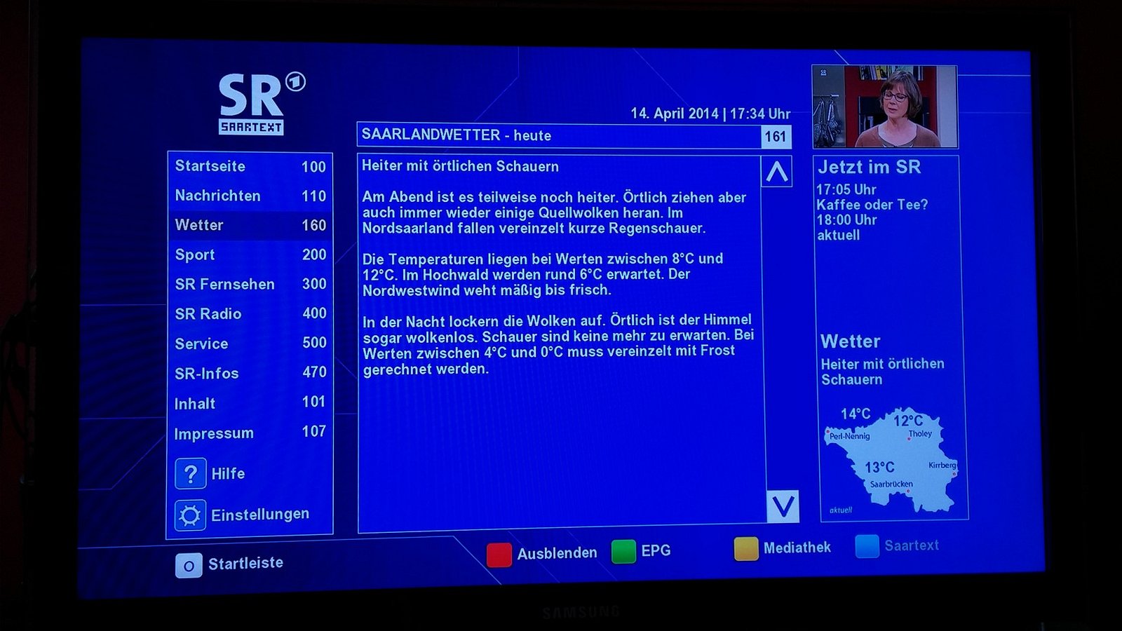 Saarländischer Rundfunk a jeho HbbTV aplikace