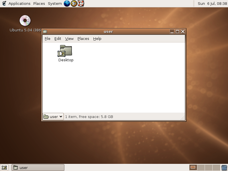 Ubuntu 5.04 (Hoary Hedgehog)