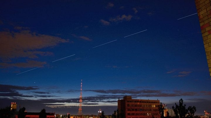 Starlink nad Kyjevem