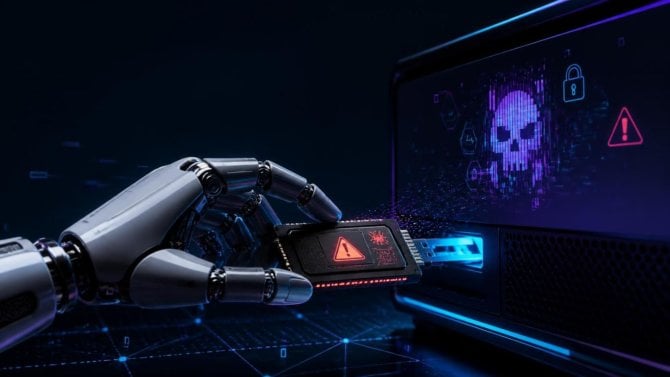 AI nahrává malware