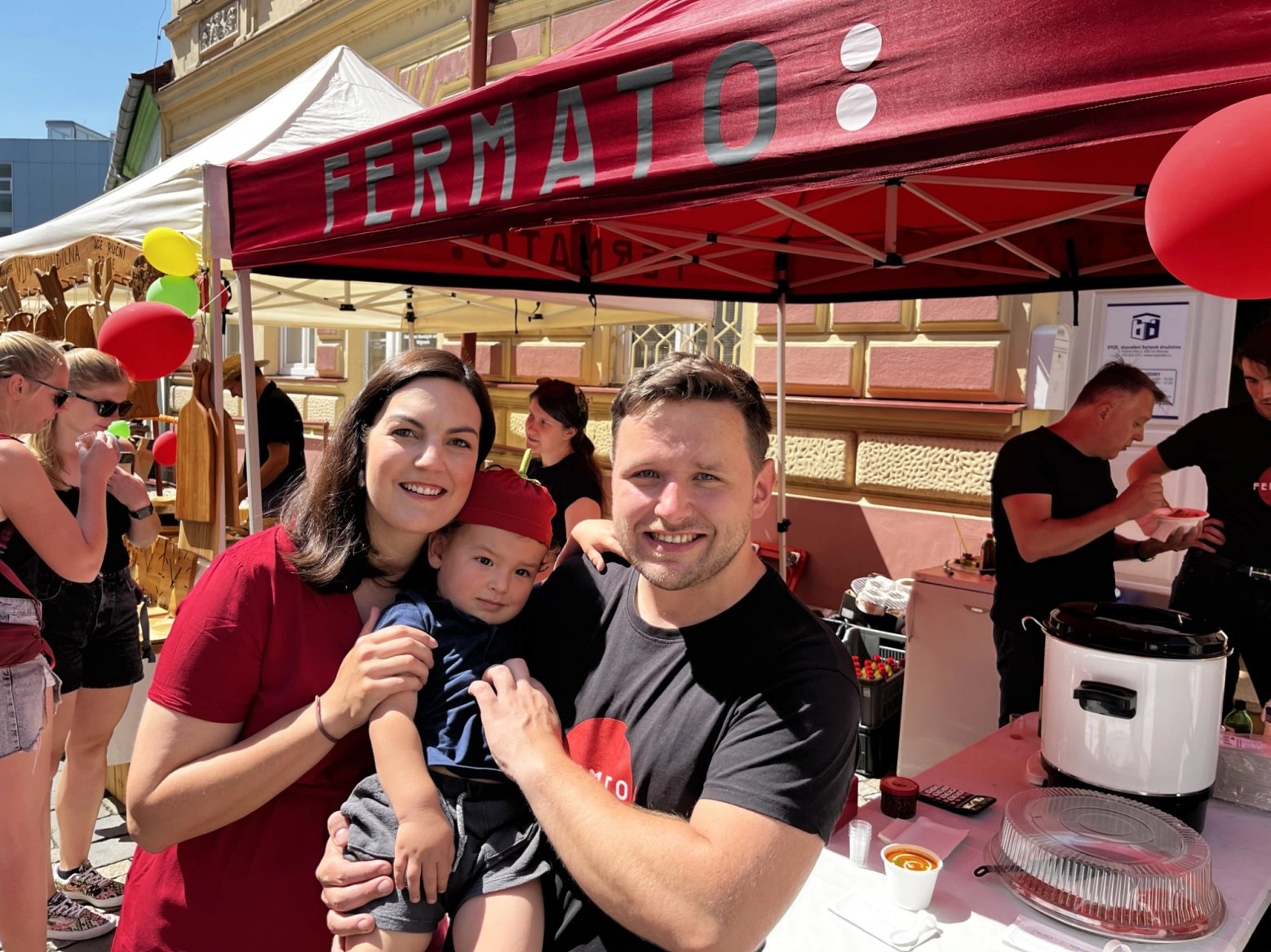 Rodina Stráníkova z Fermato u stánku